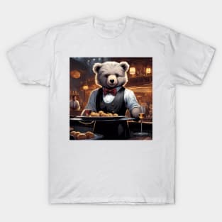 Teddy as a Waiter T-Shirt